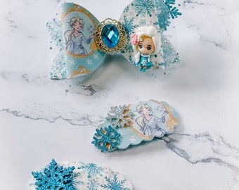 Fille Lot De Barrettes Pour Cheveux Reine Des Neiges - Disney Barrette Reine Des Neiges