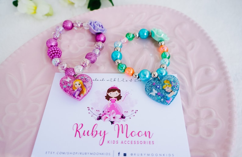 Disney Princess bracelet for toddler girl Elsa bracelet Etsy