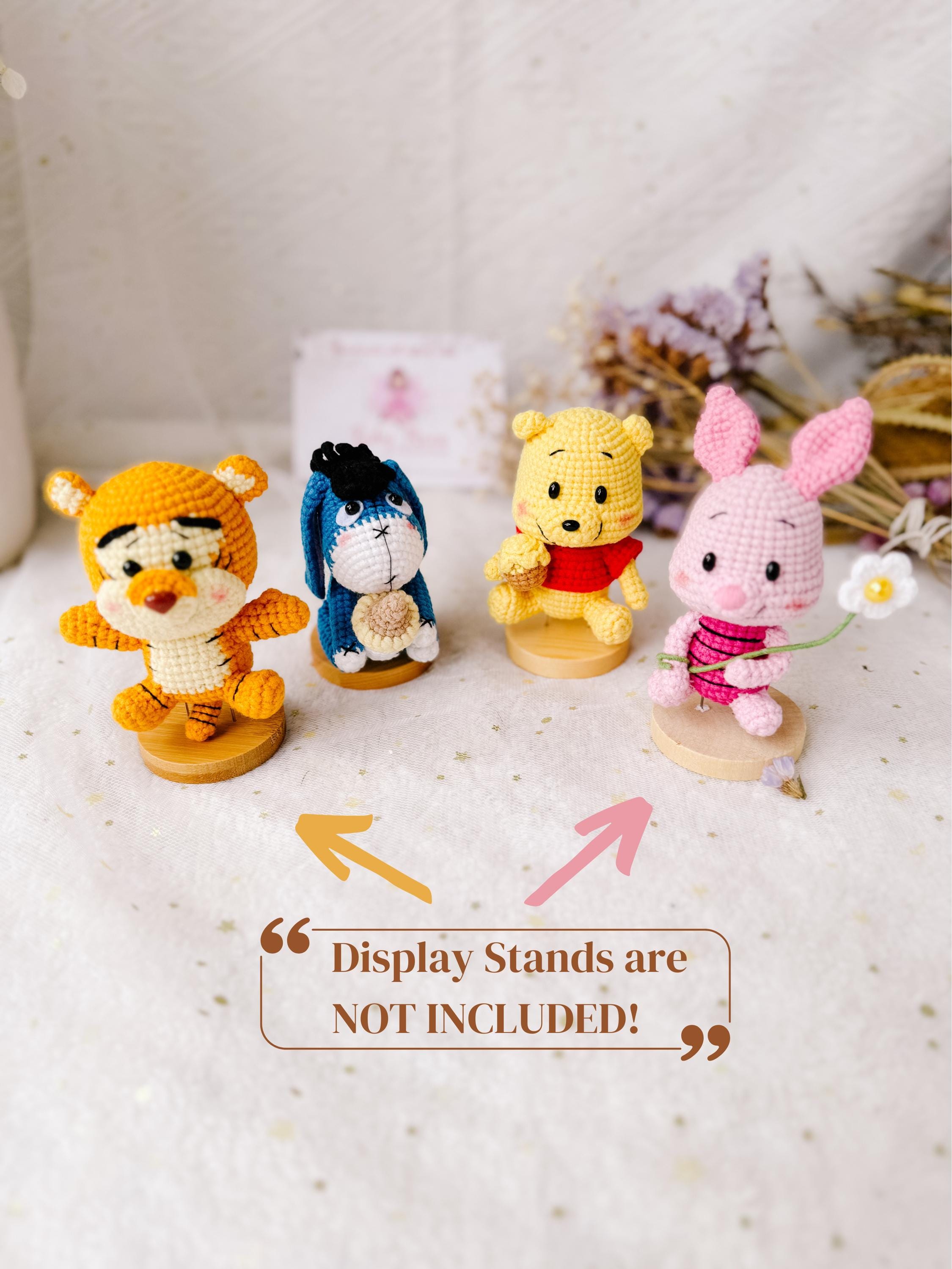 Handmade Winnie the Pooh Crochet Keychain, Disney Bag Charm - Etsy