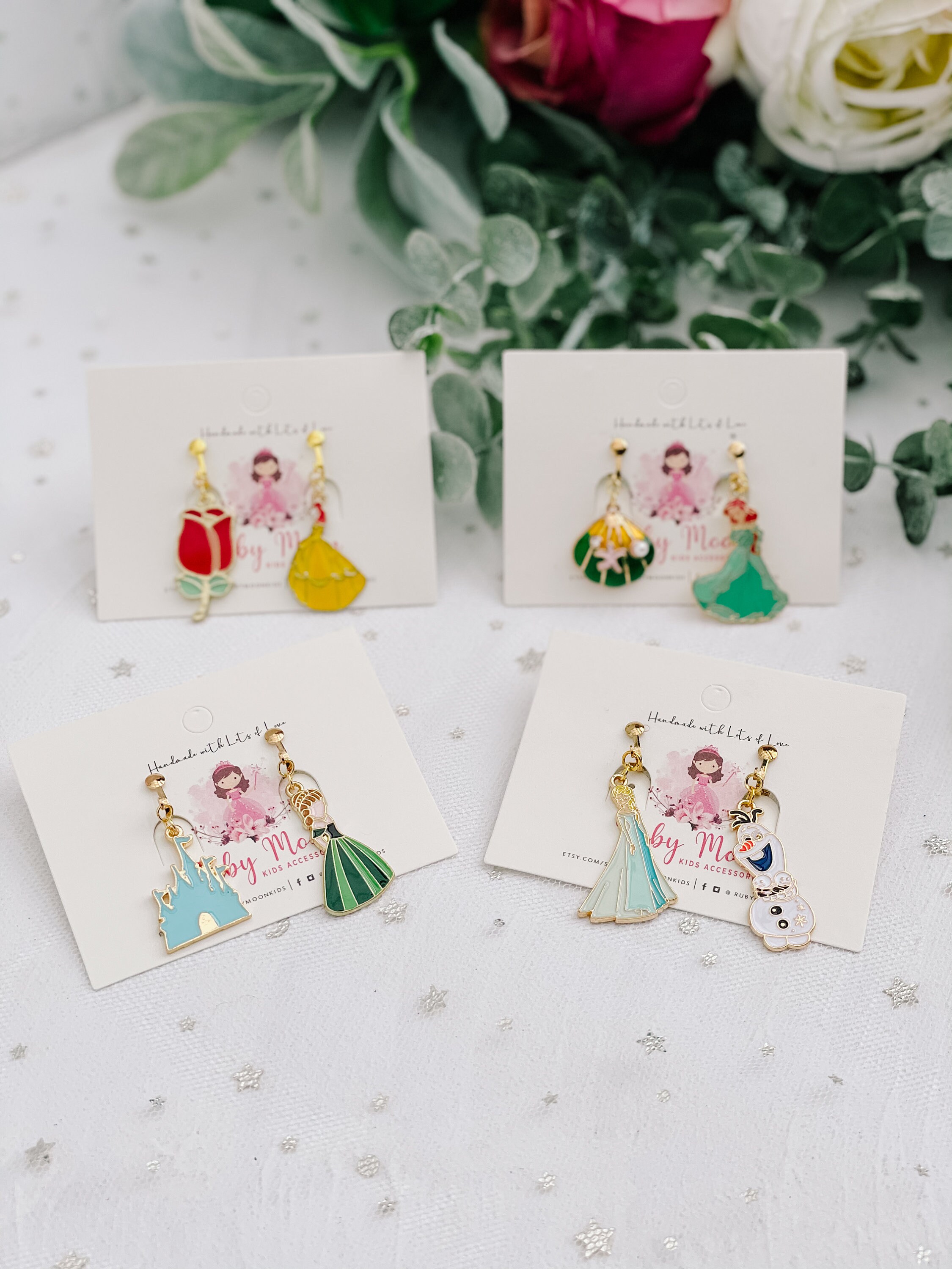 Elsa clip discount on earrings