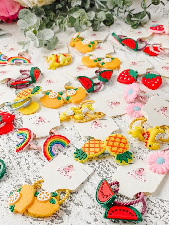 Summer Fruits Baby Hair Ties, Toddler Girl Hair Accessories
