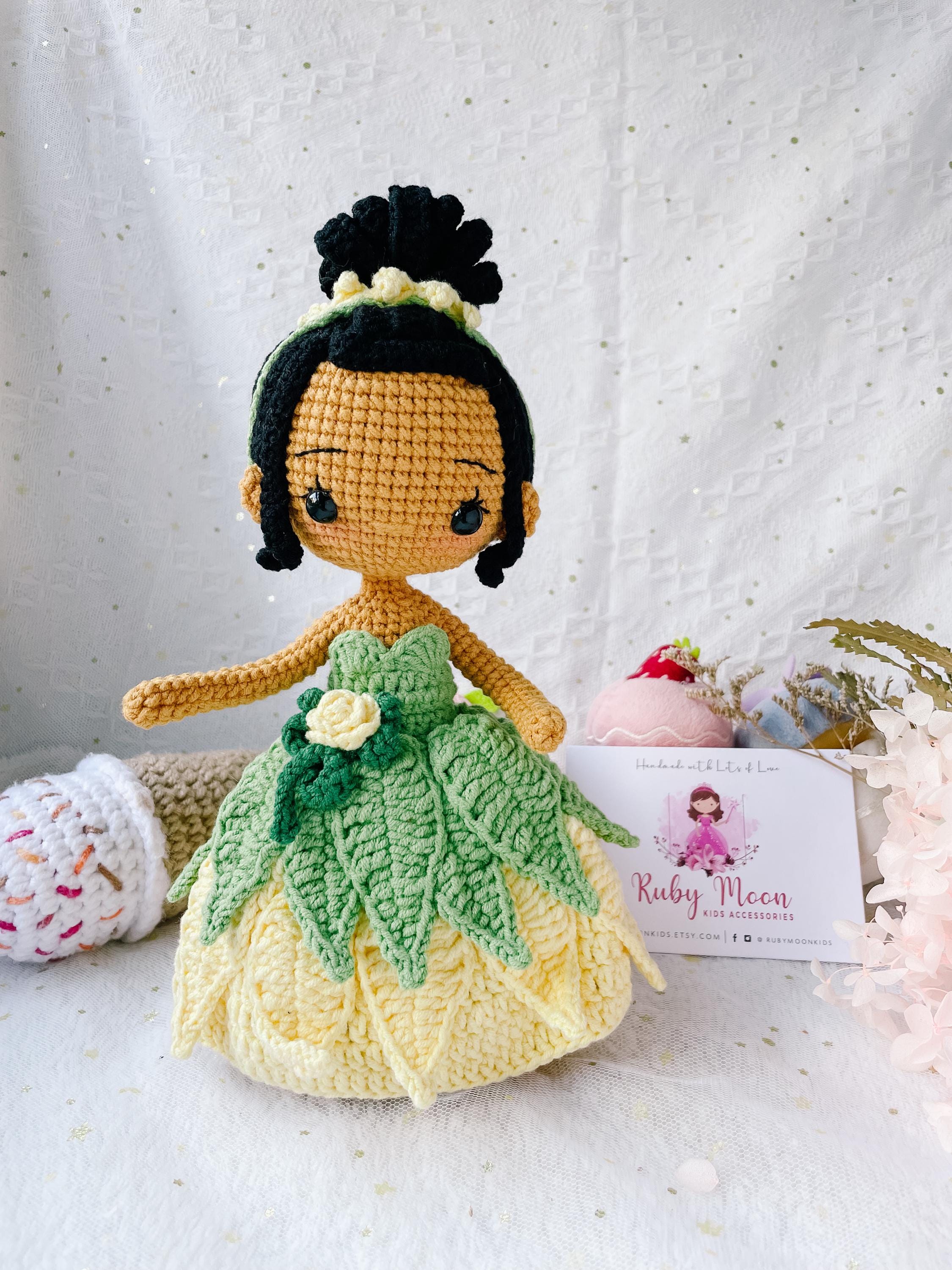 Crochet Disney Princess Doll, Handmade Amigurumi, Nursery Decor - Etsy