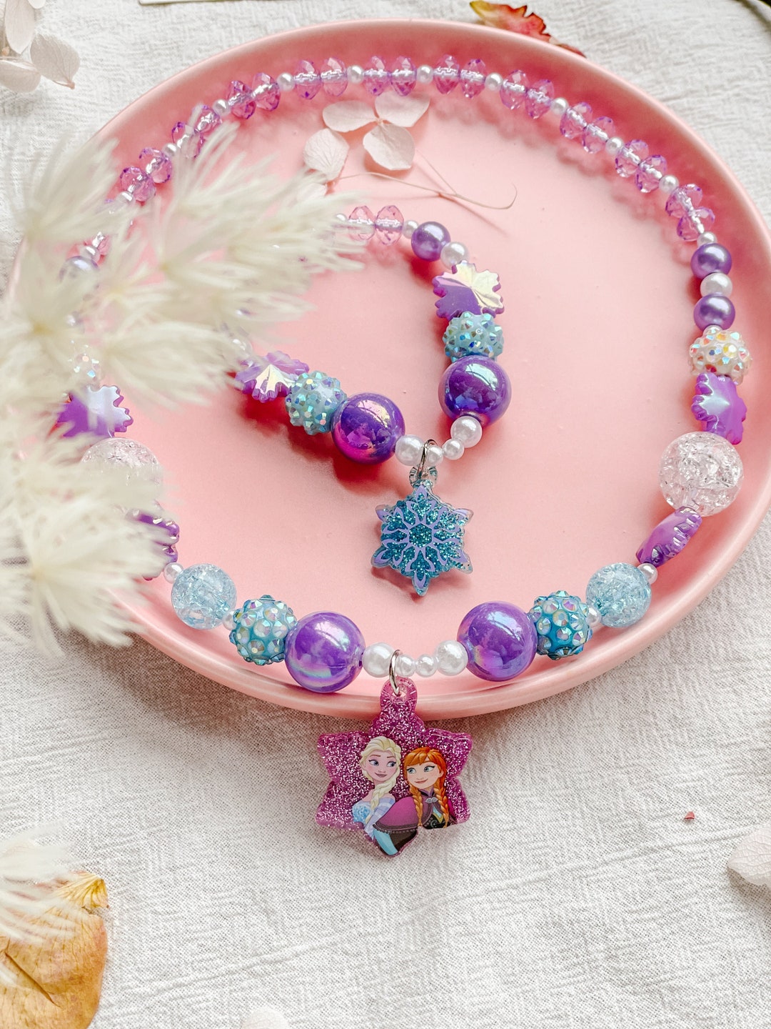 Frozen Jewellery SET, Frozen Birthday Gift, Elsa Necklace, Elsa ...