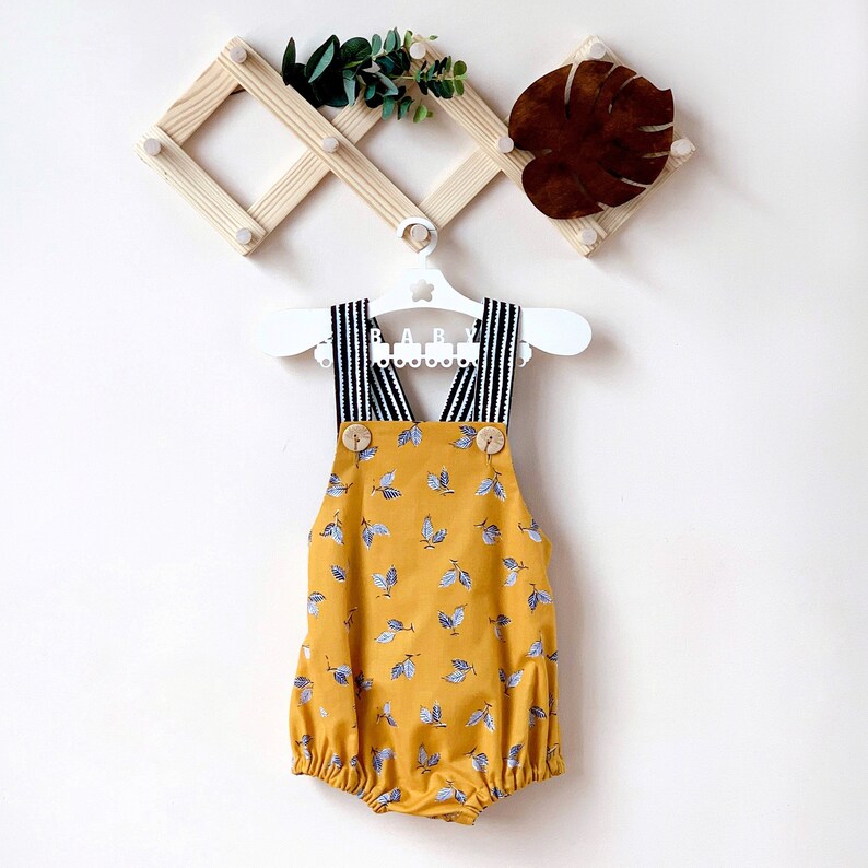 Organic Baby Romper Baby Footed Romper 74 Size Summer Baby Romper Green Baby Romper 6-9 months
