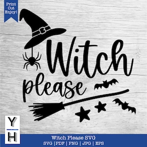 Sorcière s'il vous plaît SVG | Chemise Halloween SVG | Clipart chemise de sorcière | PNG