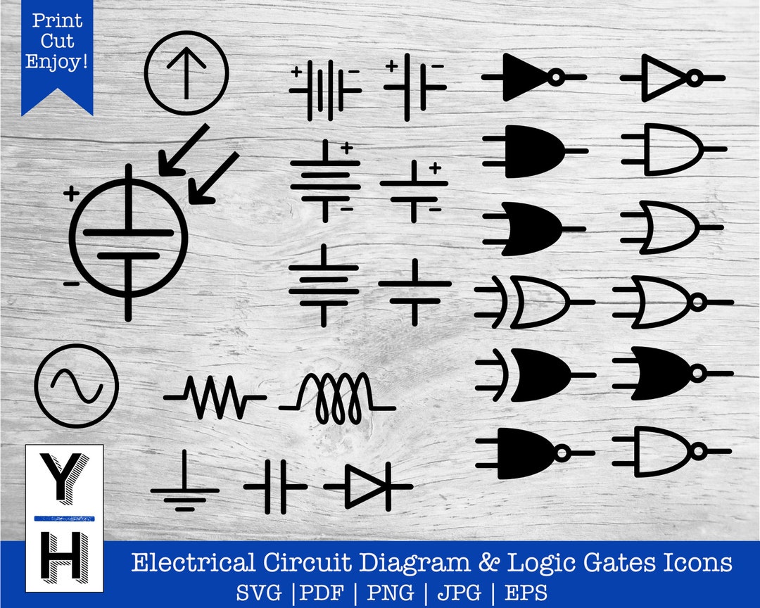 Circuit SVG Circuit Board Gates Electrical Circuit Diagram Logic Gates ...