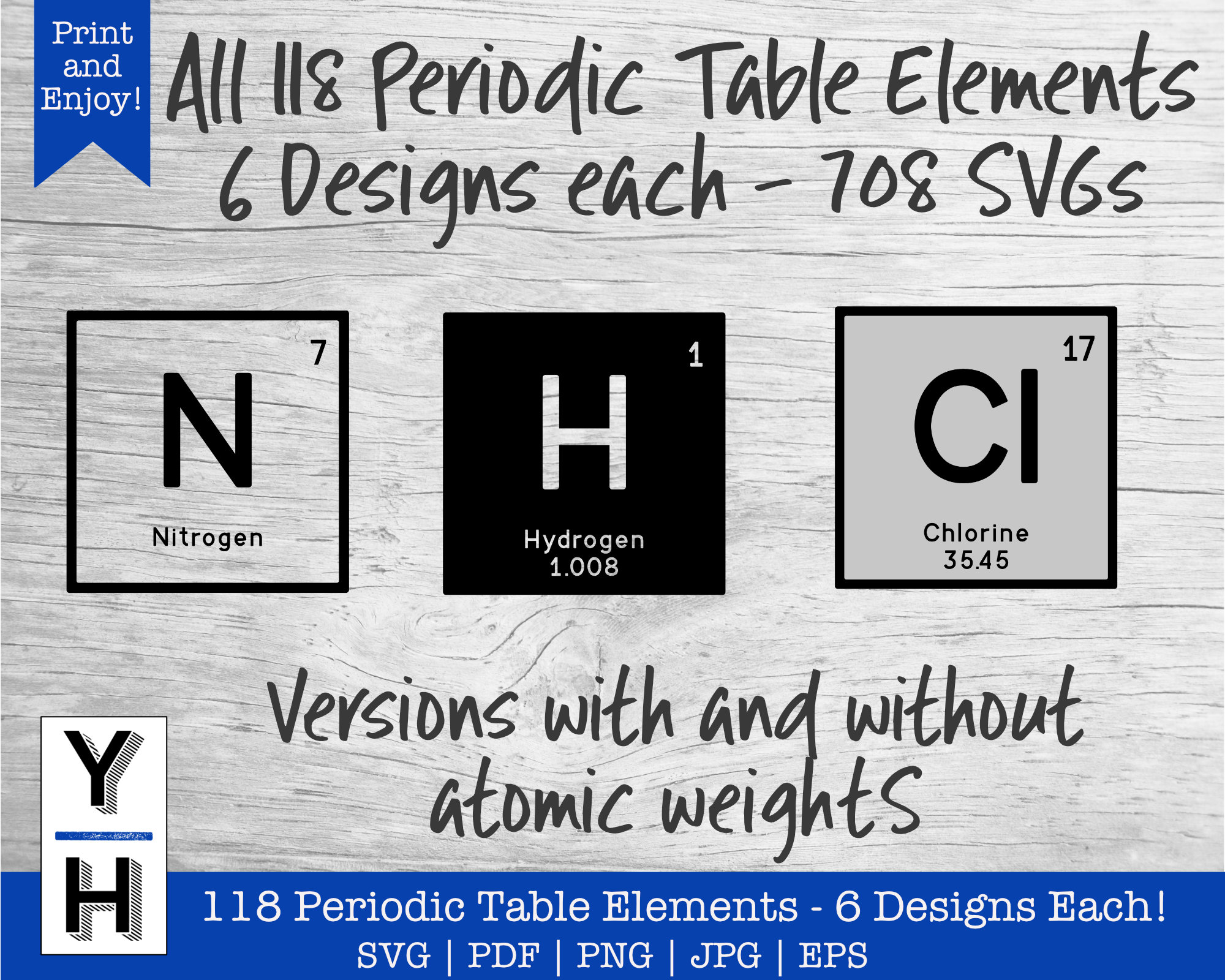 708 Periodic Table Elements Svg Chemistry Periodic Table Of Etsy