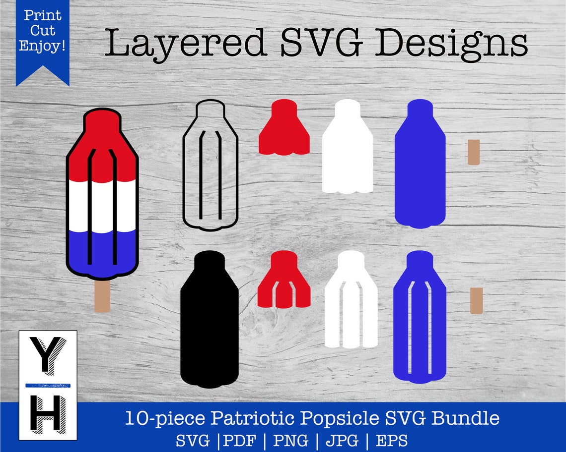 Download Patriotic Popsicles SVG 4th of July SVG Fourth of July PNG ...