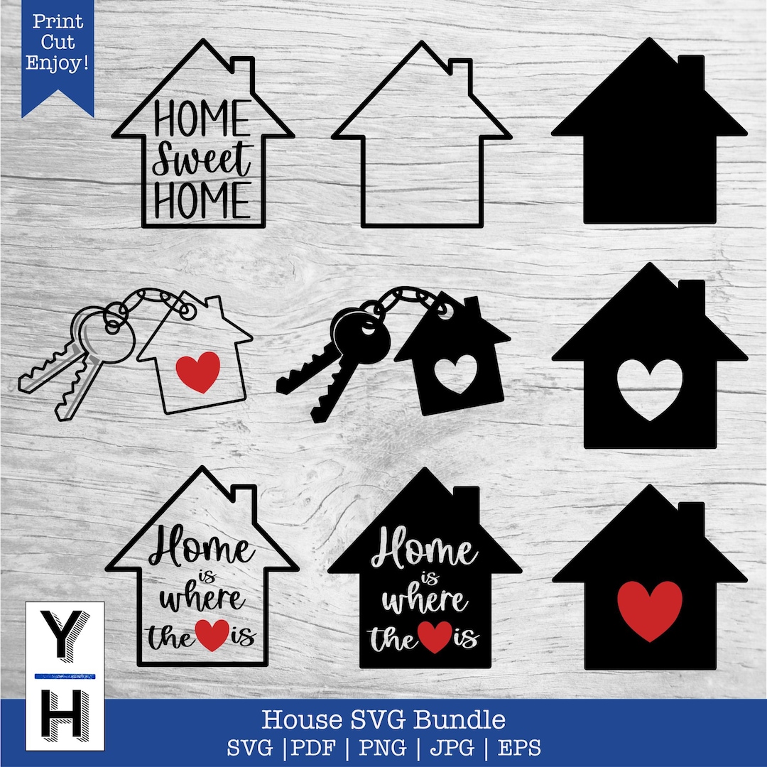House SVG Bundle House Mega SVG Bundle Get 4 SVG Bundles Realtor Svg