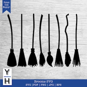 Heksenbezem SVG | Heksenbezem, png | Heksenbezem gesneden bestand | Bezemsteel SVG | Heksenbezem Clipart voor bezemparkeren Halloween