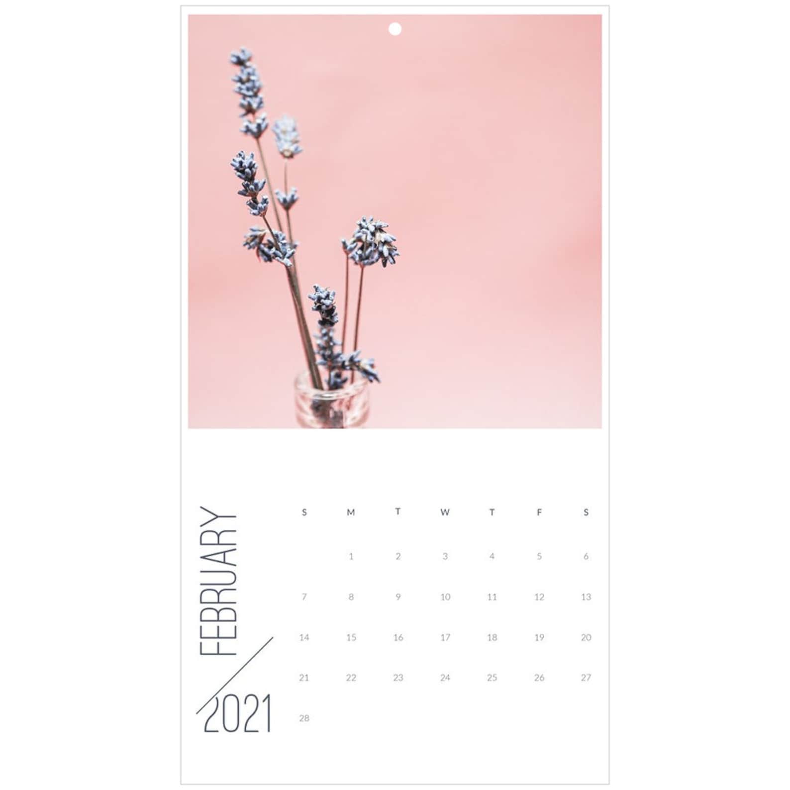 Pink Aesthetic 2021 Wall Calendar Peachy Pink Aesthetic Room | Etsy