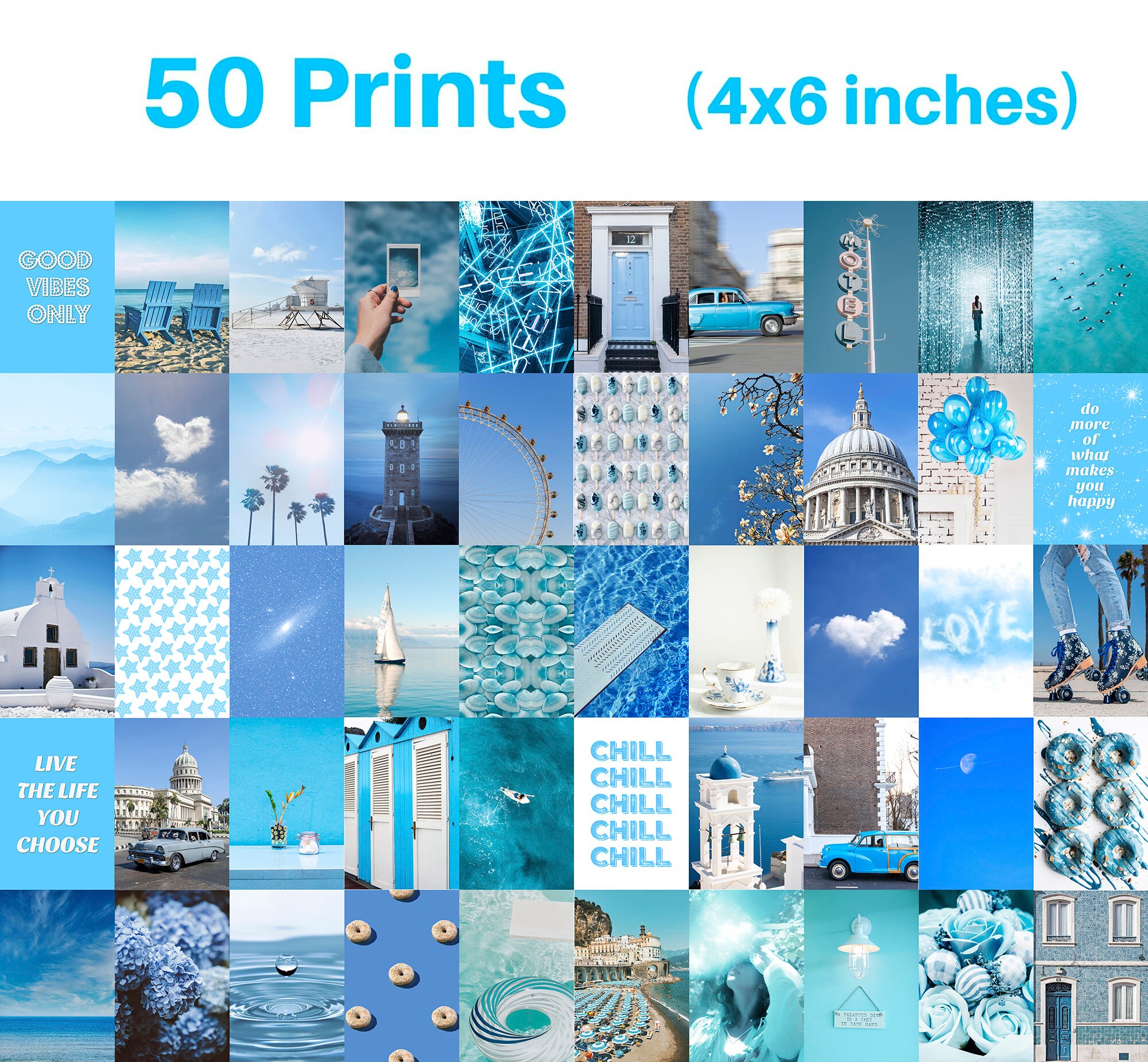 Aesthetic light blue room deals
