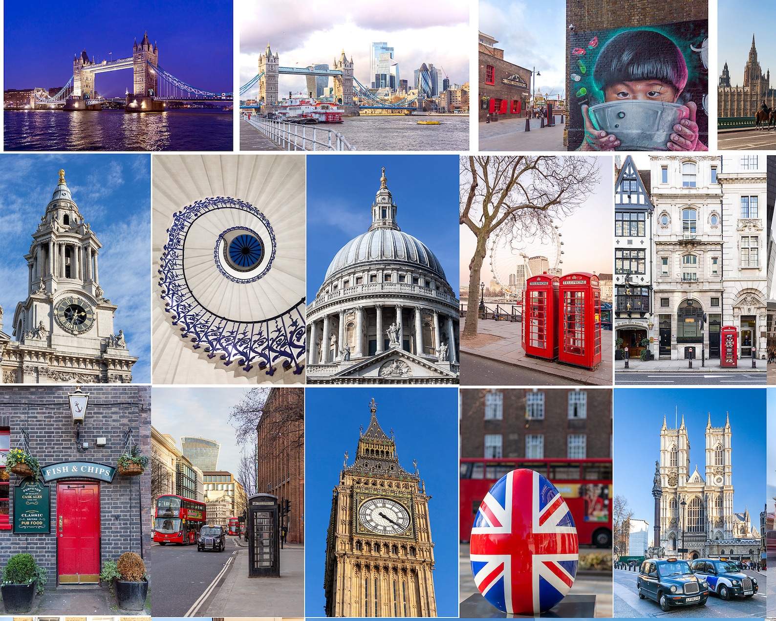 London Photo Wall Collage Kit Travel Aesthetic Collage Kit Etsy Ireland