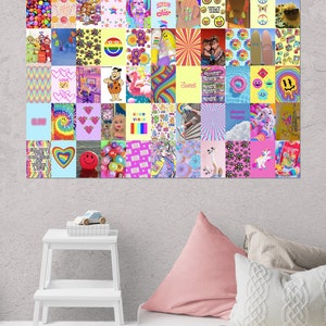 Indie Collage Wall Kit Decor Aesthetic Indie Room Decor Y2K - Etsy
