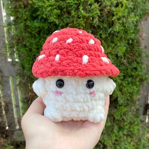 Crocheted Mushie, Mushroom plushie, Mushroom stuffed animal, crocheted mushroom, handmade, mushroom, Cottage core, many different colors