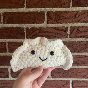 Pierogi stuffed animal, Crocheted Pierogi, Pierogi plushie, crochet food