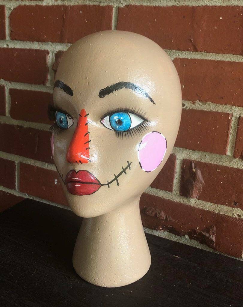 Painted mannequins heads Etsy
