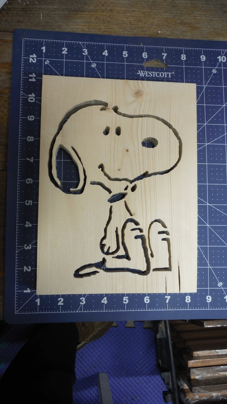 Snoopy Wood Cut Out Picture - Etsy
