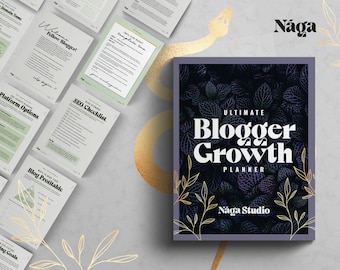 Ultimate Blogger Growth Guide Planner Workbook