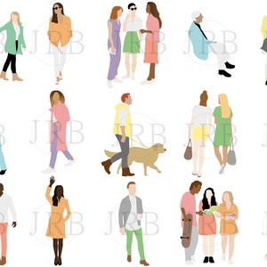 Pastel Vector People Collection No.2 Non-Specific image 1