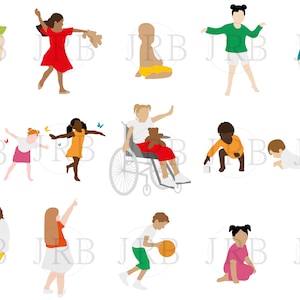 Bright Vector People Collection No.3 Children