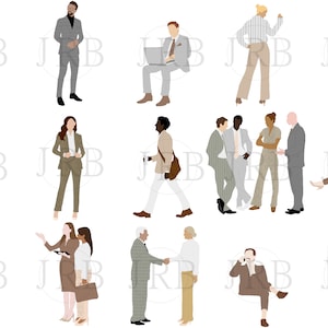 Neutral Vector People Collection No.1 Office