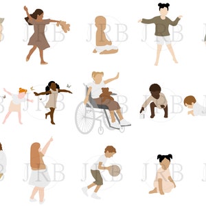 Neutral Vector People Collection No.3 Children