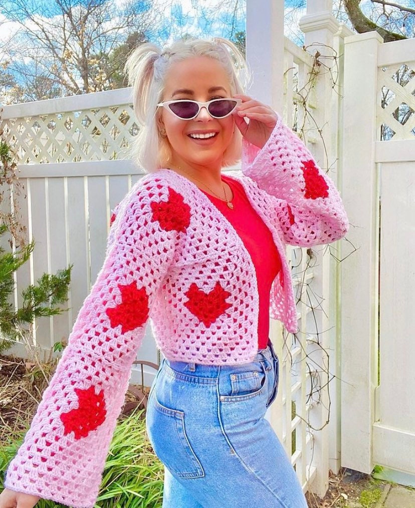 Crochet Cardigan / Crochet Heart 