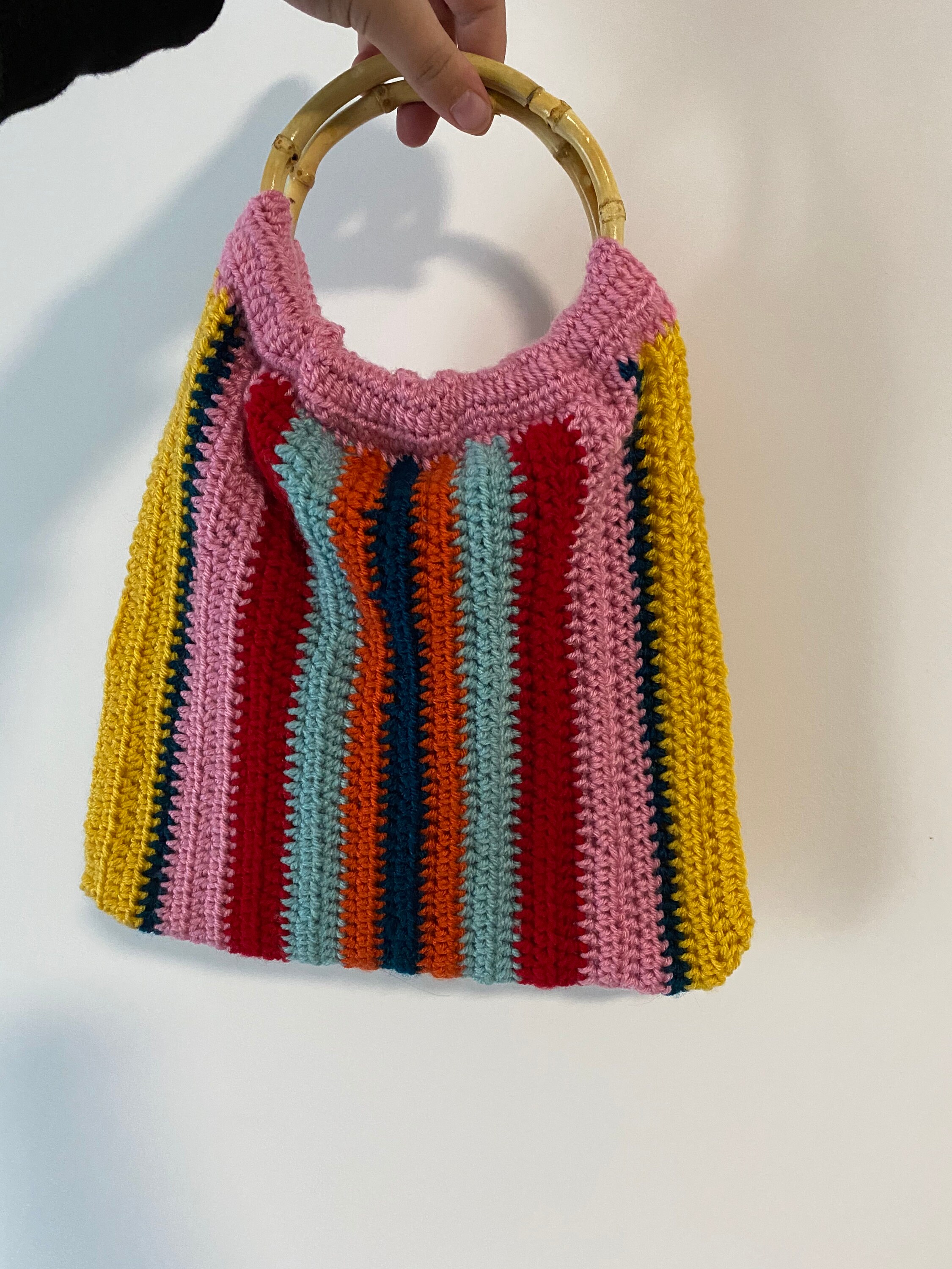 Gucci inspired crochet women's bag / top handle bag / Etsy