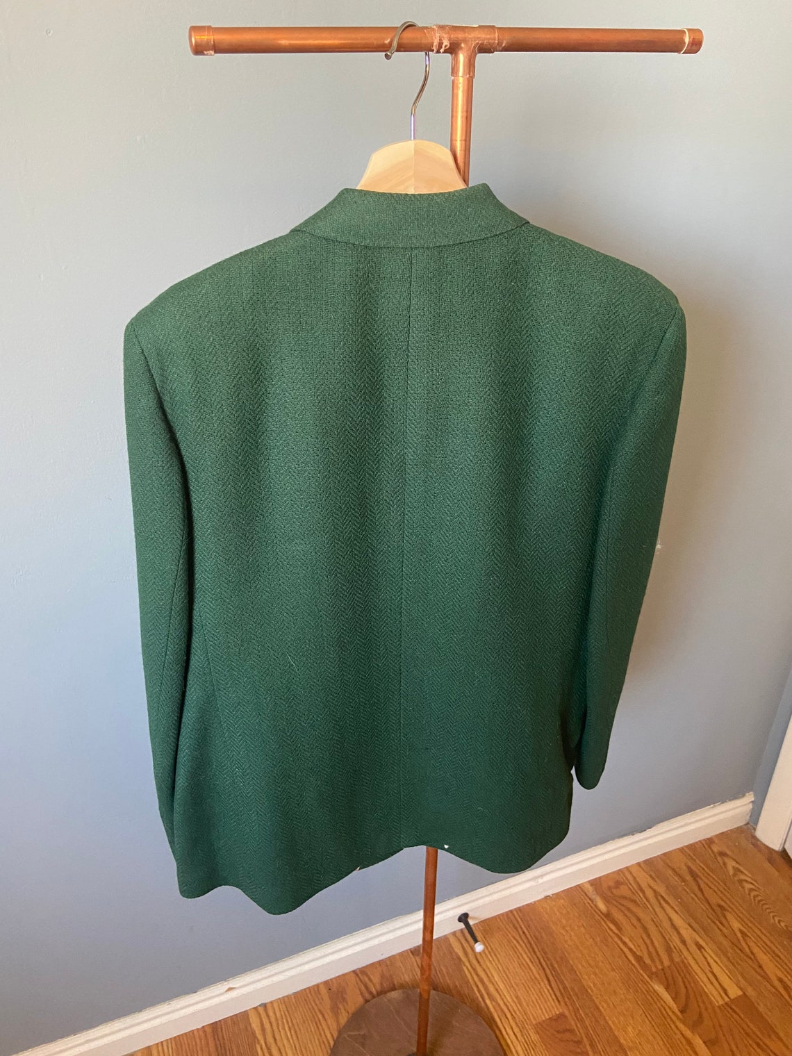 Vintage Nordstrom Green 1980s Blazer Etsy
