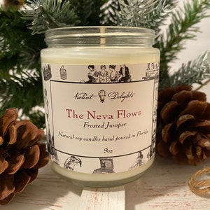 The Neva Flows (Anastasia: The Musical Inspired 9oz Soy Candle) Christmas Candles | Home Decor | Holiday Gift
