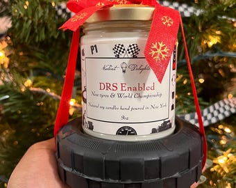 Velas de Fórmula 1 / Velas de soja de 250 ml (inspiradas en la F1) / Regalos navideños / Regalos únicos