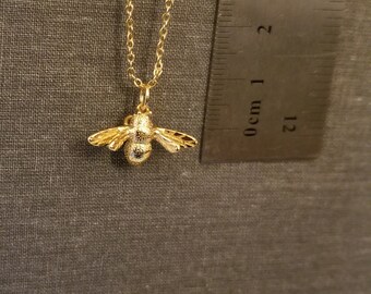 Girls 10k Gold Plated 16 inch Queen Bee Chain