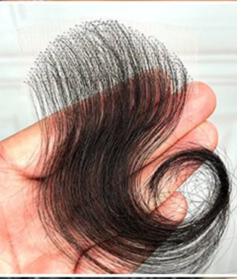 HD Quality Lace Edges Replacement Human Hair Patch Reusable Invisible