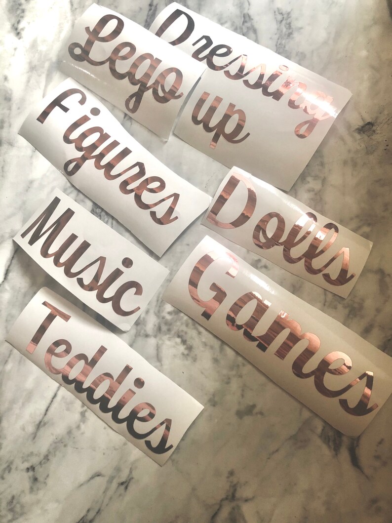 Personalised Ikea Kallax Drona Storage Box Vinyl Labels Etsy UK