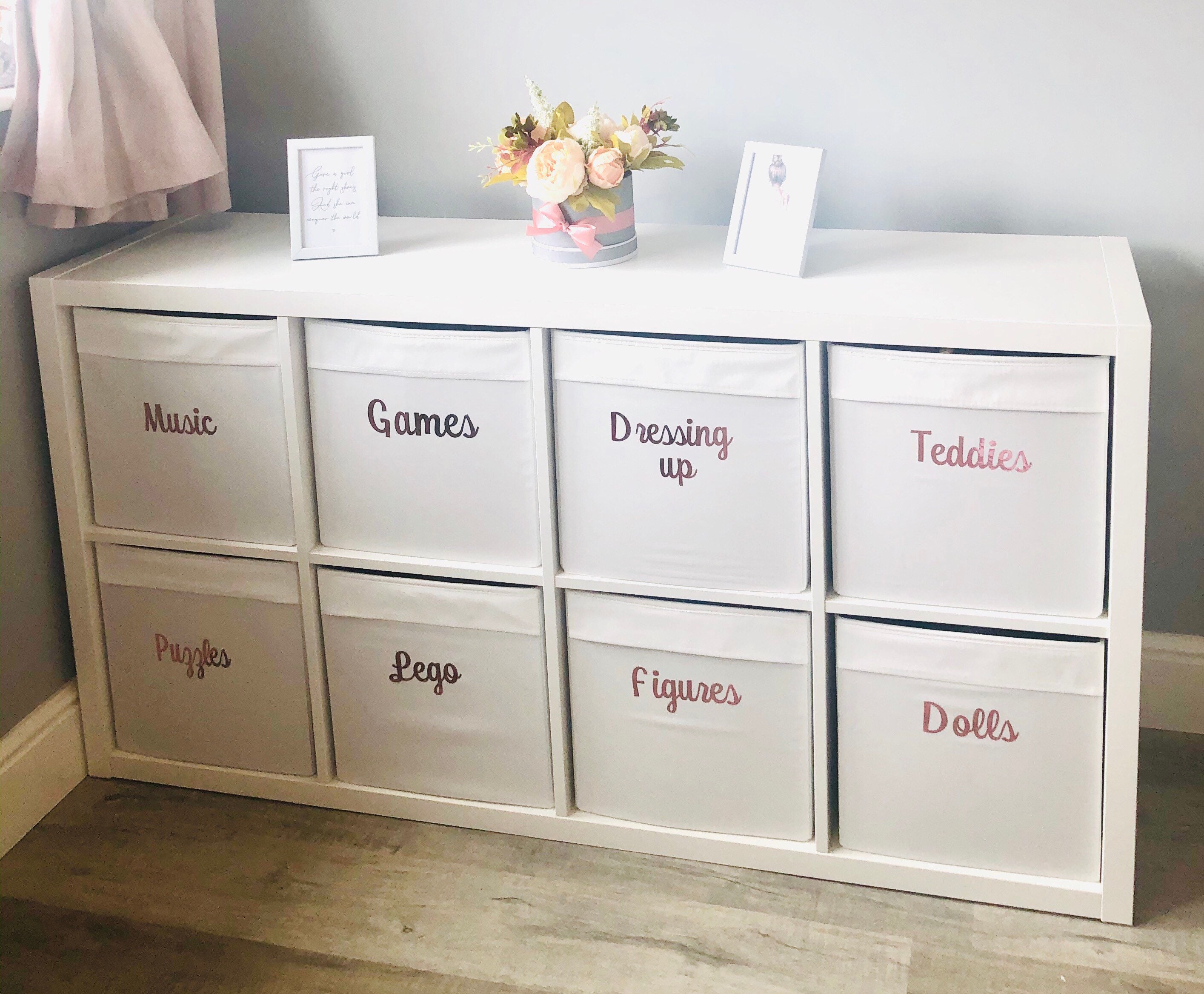 Personalised Ikea Kallax Drona Storage Box Vinyl Labels Etsy UK
