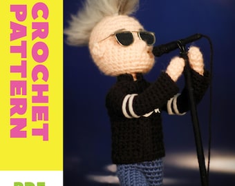 PATTERN for Maynard inspired Crochet Amigurumi Doll - Pattern Only - ENGLISH - US Terms - Tool