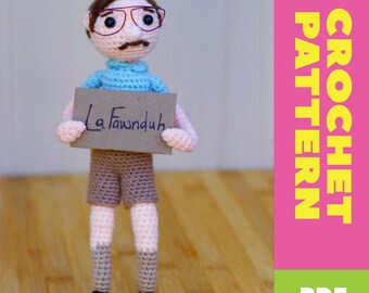 PATTERN for Kip inspired Crochet Amigurumi Doll - Napoleon Dynamite - Pattern Only - ENGLISH - US Terms