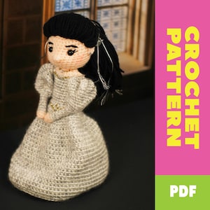 PATTERN for Sarah Williams inspired Crochet Amigurumi Doll - Labyrinth - Pattern Only - ENGLISH - US Terms