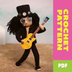 PATTERN for Slash Crochet Amigurumi Doll - Pattern Only - ENGLISH - US Terms