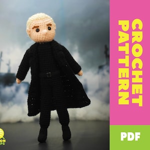 PATTERN for Spike Inspired Crochet Amigurumi Doll - Pattern Only - ENGLISH - US Terms - Buffy the Vampire Slayer - 90s tv Show