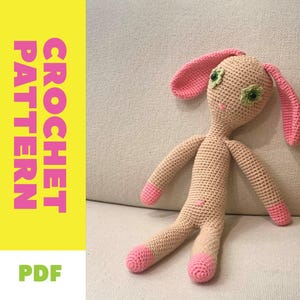 PATRÓN para el Conejito de Mathilde - Conejito Amigurumi de Ganchillo - Solo Patrón - INGLÉS - Términos de EE. UU.