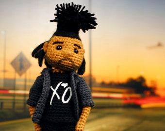 The Weeknd inspired Crochet Amigurumi Doll - Handmade One of a Kind Fan Art - abel makkonen tesfaye