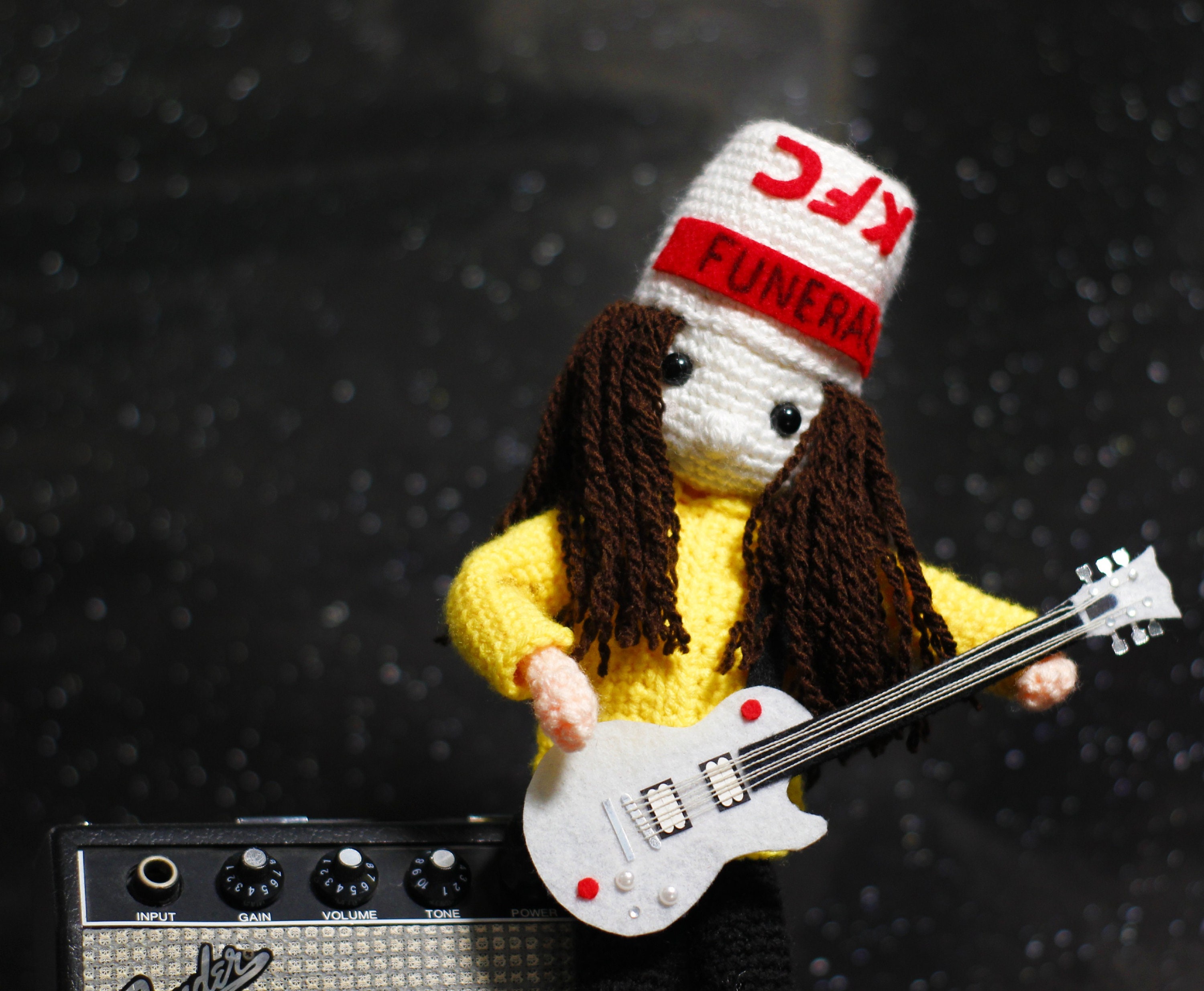 Buckethead Inspired Crochet Amigurumi 