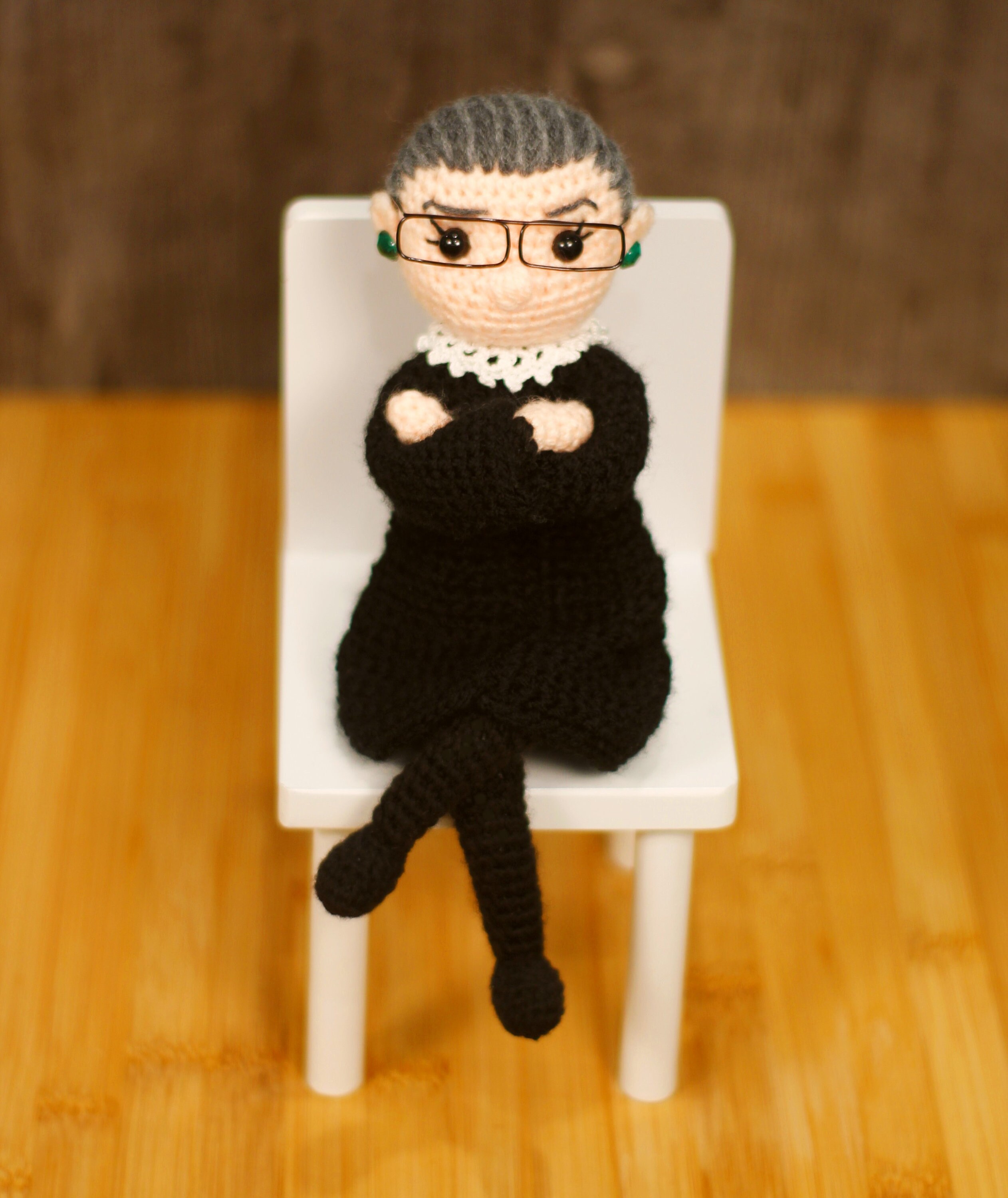 PATTERN for RBG inspired Crochet Amigurumi Doll Ruth Bader | Etsy