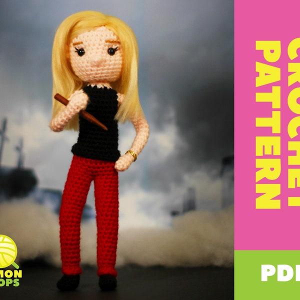 MUSTER für Buffy Inspired Crochet Amigurumi Puppe - 90s tv Show