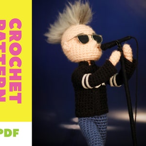 PATTERN for Maynard inspired Crochet Amigurumi Doll - Pattern Only - ENGLISH - US Terms - Tool