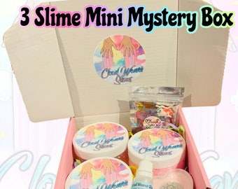 3 Slime Mini Mystery Box - Scented - Glitters - Charms - Extras - UK SELLER