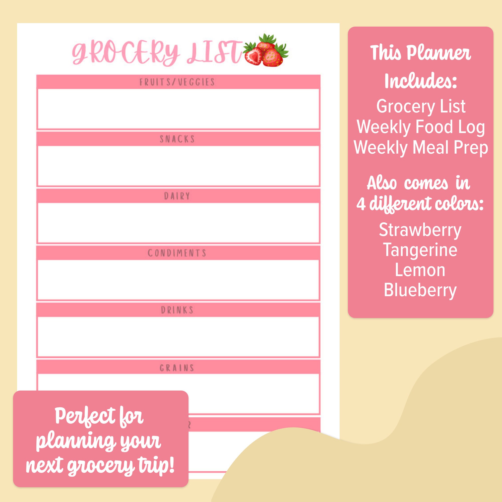 Meal Plan Tracker - Etsy