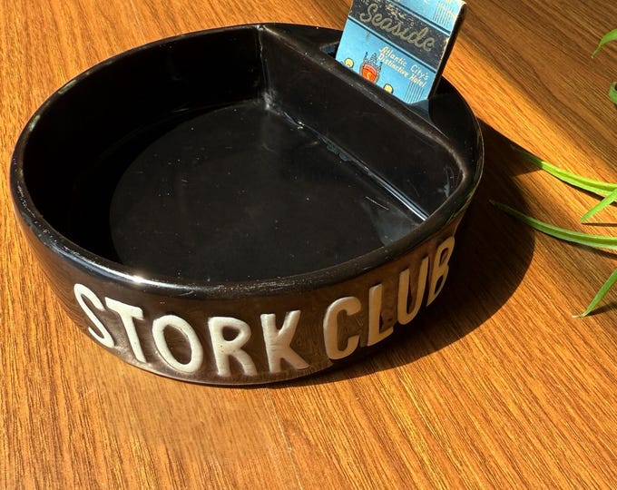 Ceramic Ashtray from the legendary Stork Club in New York City